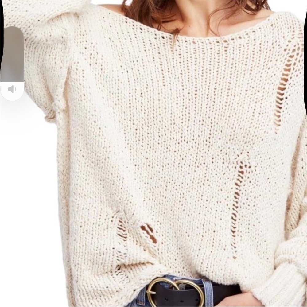 Free People Unravel Me Knit Sweater